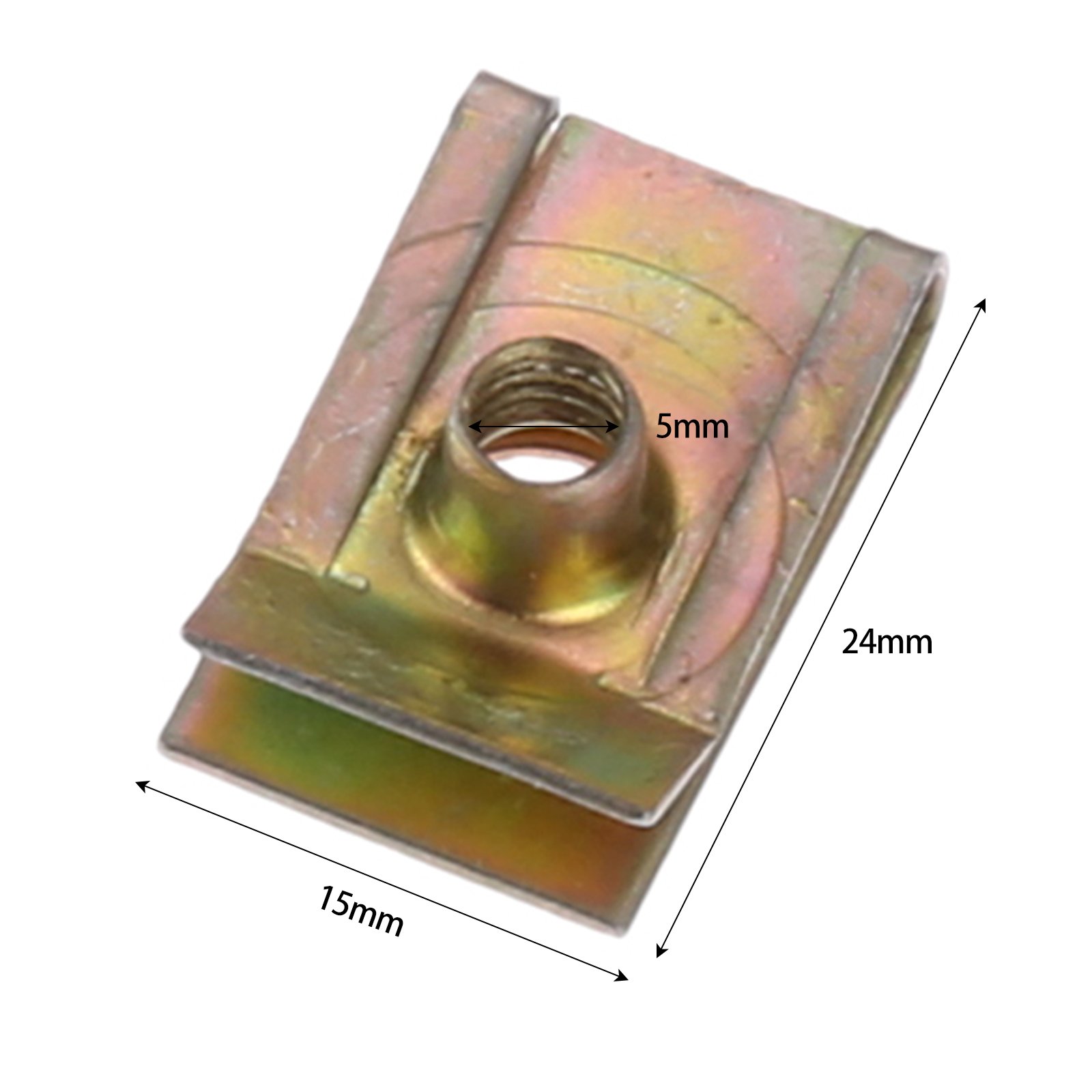 Auto Clips M5 M6 M8 For Car Motor Tread Panel Spire Nut Fairing Clip Fastener Speed Zinc Mounting Clam 6mm Tread Panel Spire