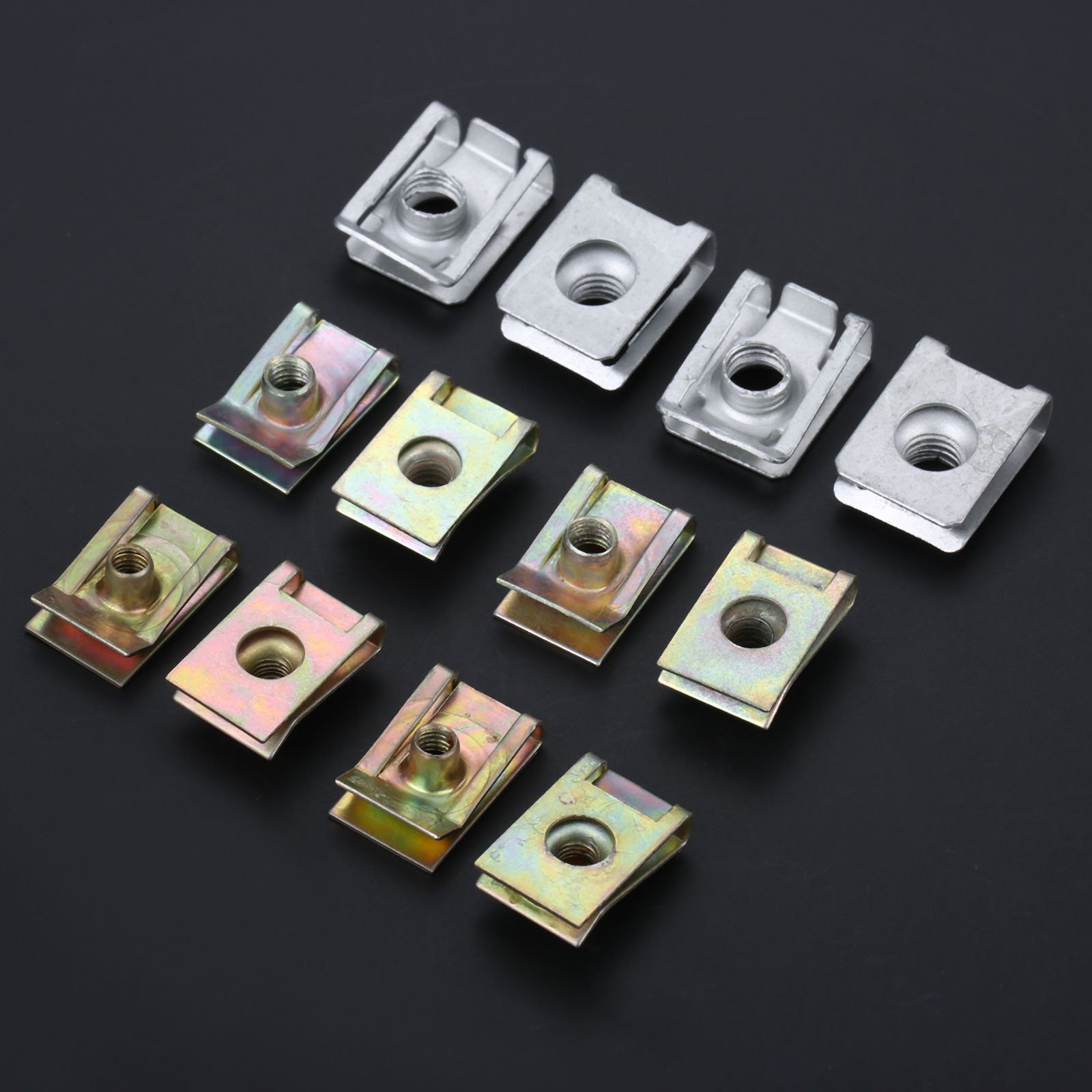 Auto Clips M5 M6 M8 For Car Motor Tread Panel Spire Nut Fairing Clip Fastener Speed Zinc Mounting Clam 6mm Tread Panel Spire