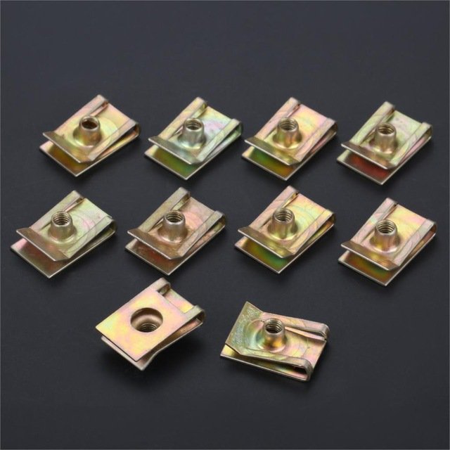 Auto Clips M5 M6 M8 For Car Motor Tread Panel Spire Nut Fairing Clip Fastener Speed Zinc Mounting Clam 6mm Tread Panel Spire