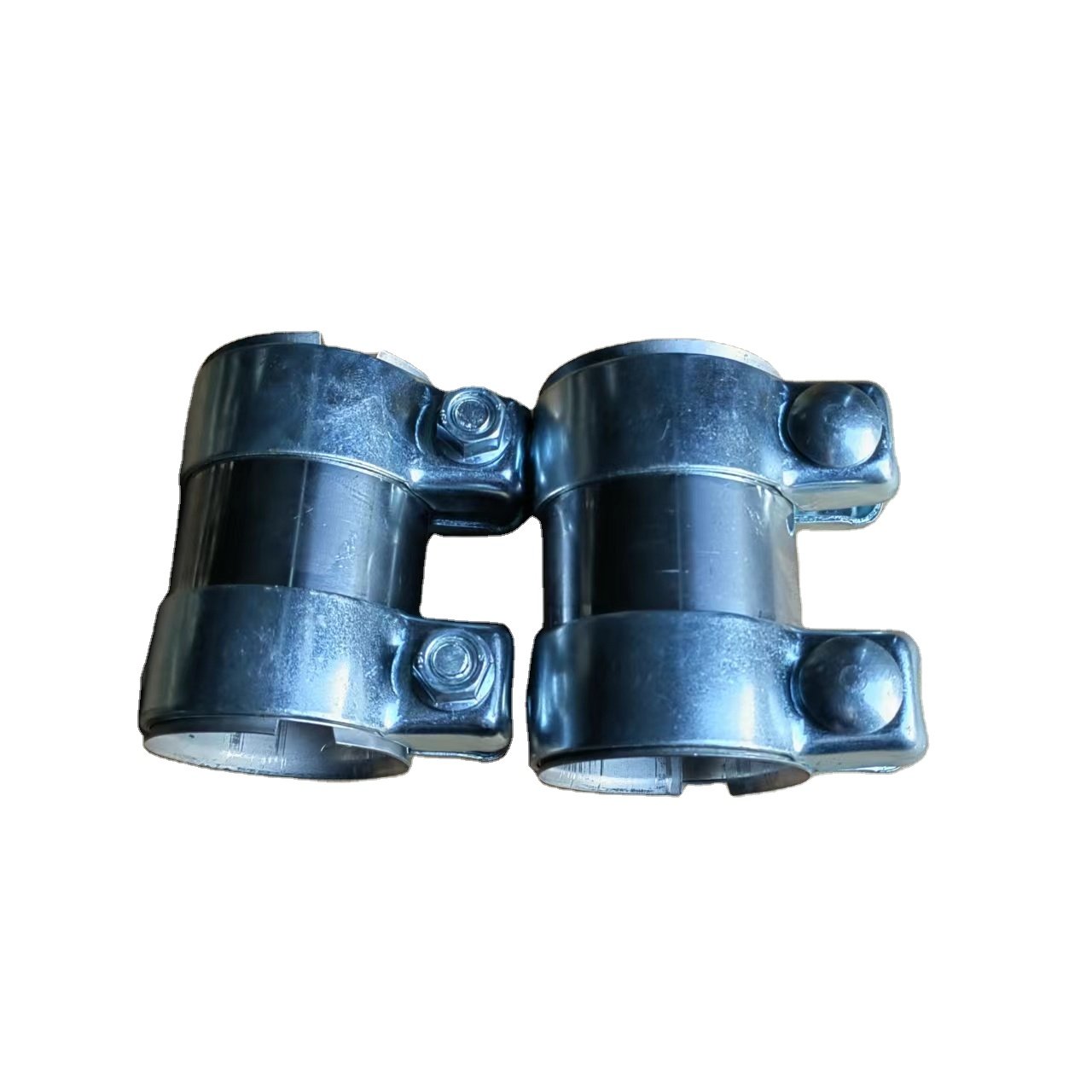 Auto Parts Heavy Duty Double Sleeve Clamp Three-layer walls Connector Joiner For Exhaust Pipe