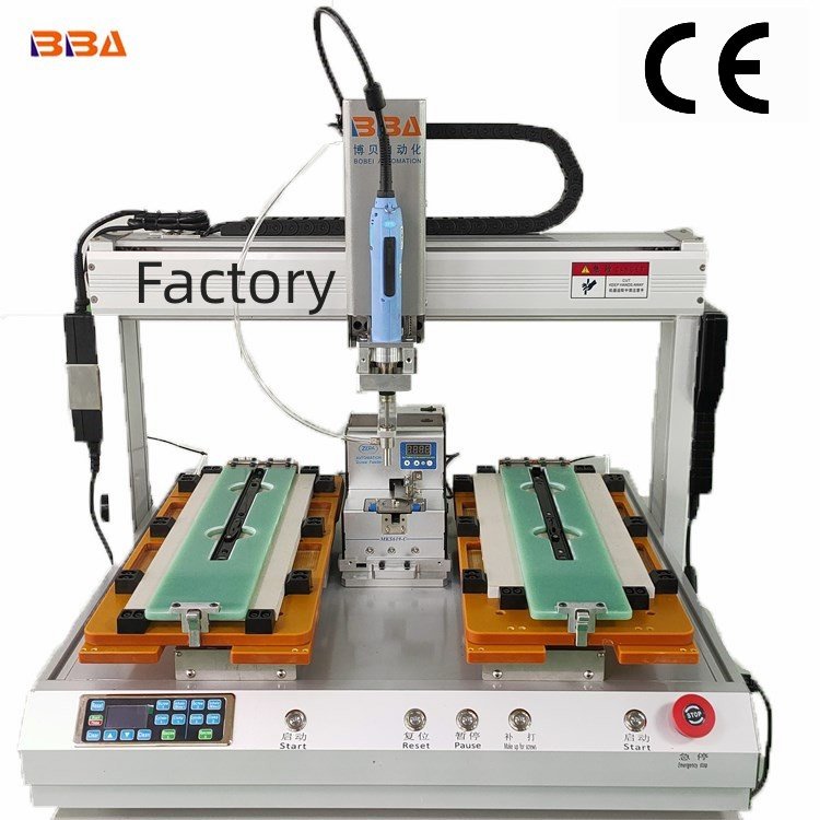 BBA bench top automatic screw fastening machine bolt nut drilling machine double screwdriver robot 6 axis screw assembly machine