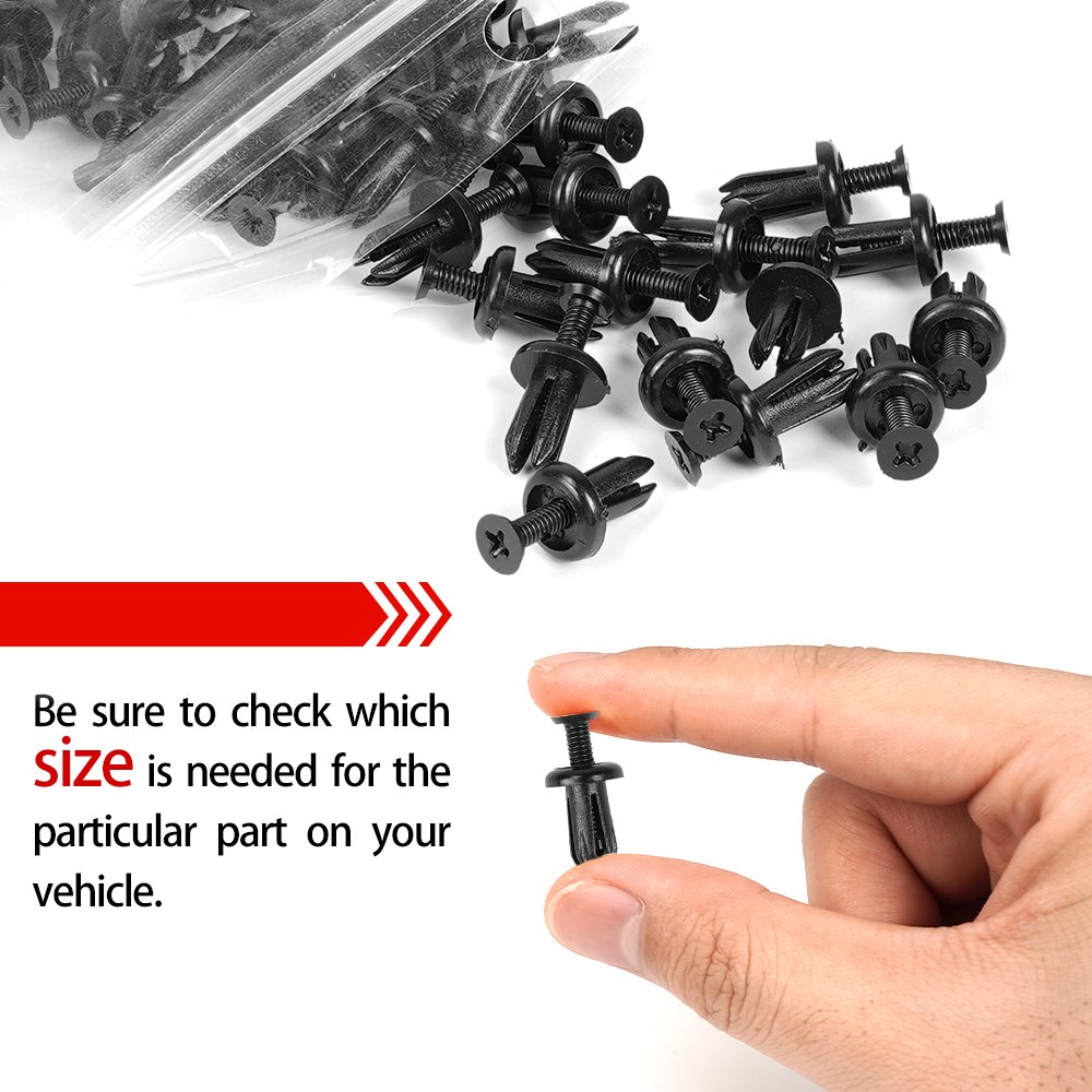 QGZ255 Auto Car Parts Nylon Rivet Door Panel Trim Fender Bumper Fastener Plastic Clips for Toyota