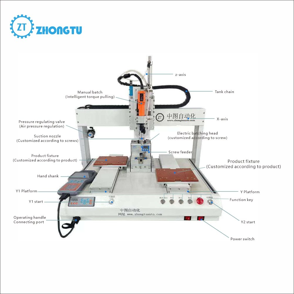 Automatic Assembly and Screwdriver Machine Screw Locking / Tightening Machine for Electric Parts / Automatic Assembly Line
