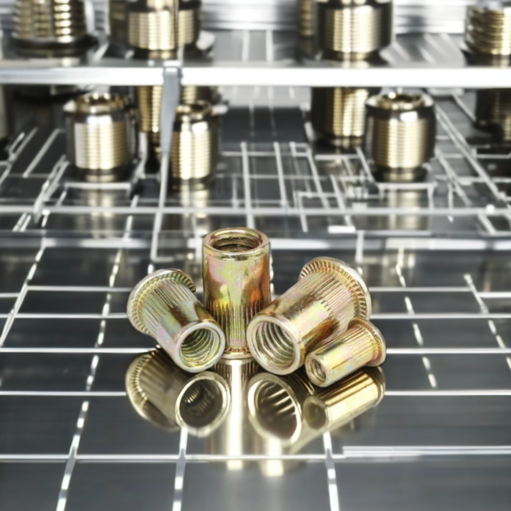 High Quality ANSI JIS Certified Carbon Steel Fastener Bolt M3 Galvanized Insert Nut Mining Application Zinc Plated Rivet Factory