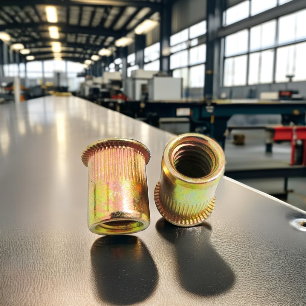 High Quality ANSI JIS Certified Carbon Steel Fastener Bolt M3 Galvanized Insert Nut Mining Application Zinc Plated Rivet Factory