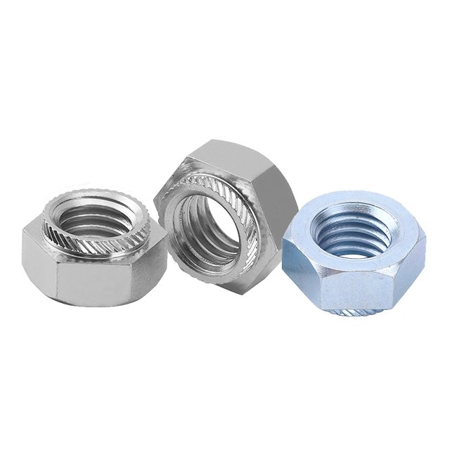 M3 Plain Rivet Hex Insert Stainless Steel Carbon Steel Zinc Plated Metal Lock Press Self Clinching Plate Twill Knurled Kalei Nut
