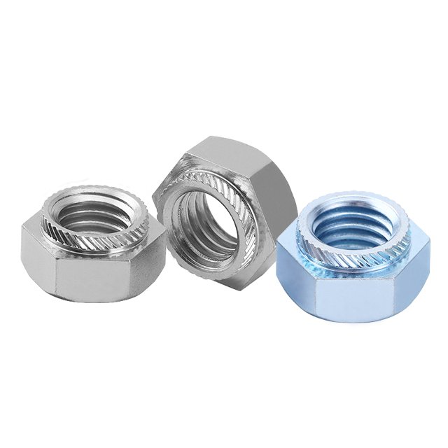 M3 Plain Rivet Hex Insert Stainless Steel Carbon Steel Zinc Plated Metal Lock Press Self Clinching Plate Twill Knurled Kalei Nut