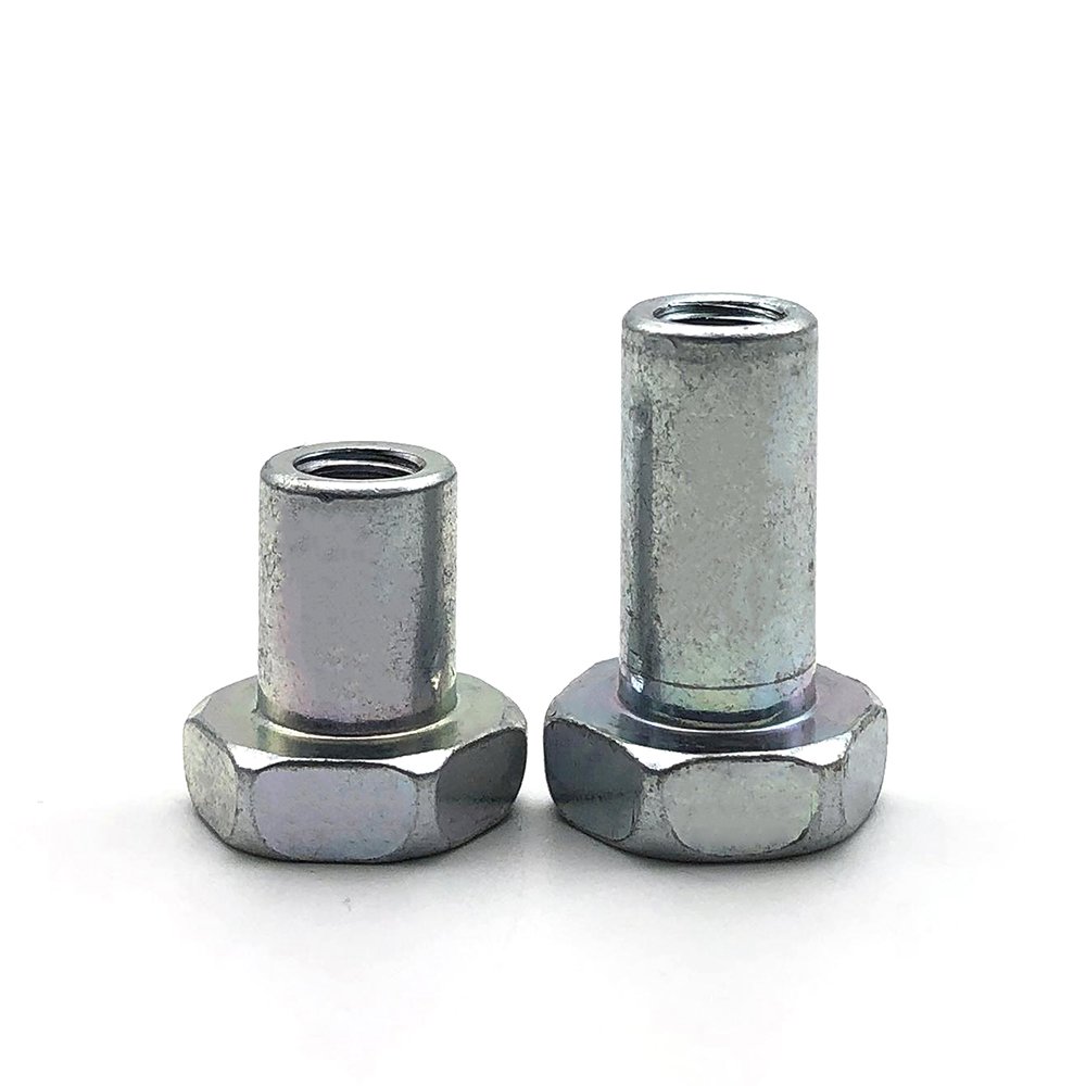 Custom Auto Parts M3 M5 M6 M8 Thin Plain Threaded Knurled Thumb Hexagon Barrel Brass Stainless Steel Insert Flange Lock Hex Nuts