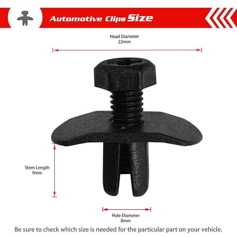 QGZ250 Auto Car Nylon New Universal Useful Plastic Car Auto Interior Door Trim Clips Fastener For Toyota/Nissan