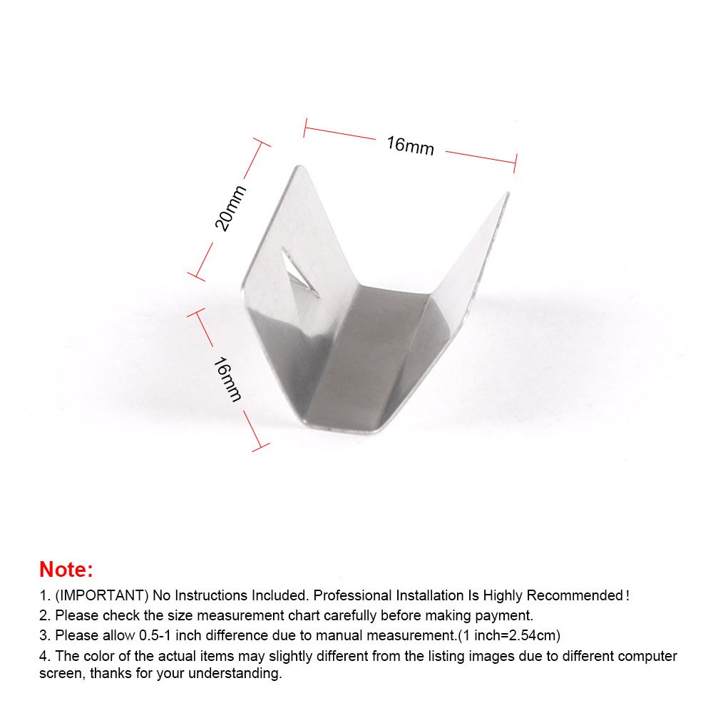 Stainless Steel Auto Fasteners And Fitting Clips For Car Wind Rain Deflector Metal Universal Clips