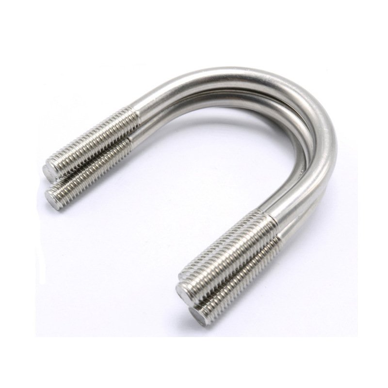 Double U Bolt M10 M12 M16 Stainless Steel U-Shaped Bolt For sales nut custom bolts