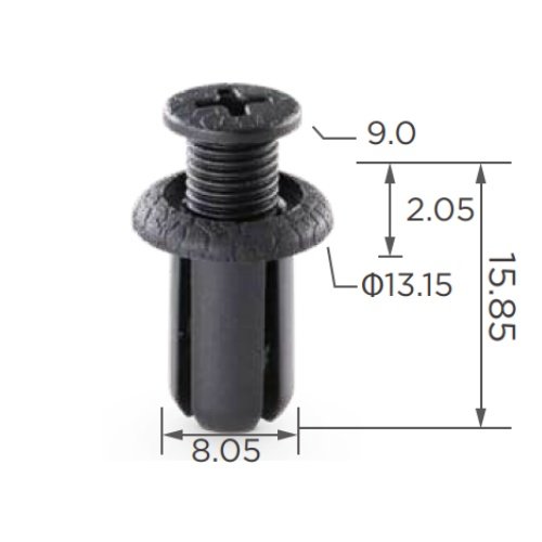 #BB Universal Vehicle Car Bumper Quick Release Fasteners Auto Fastener