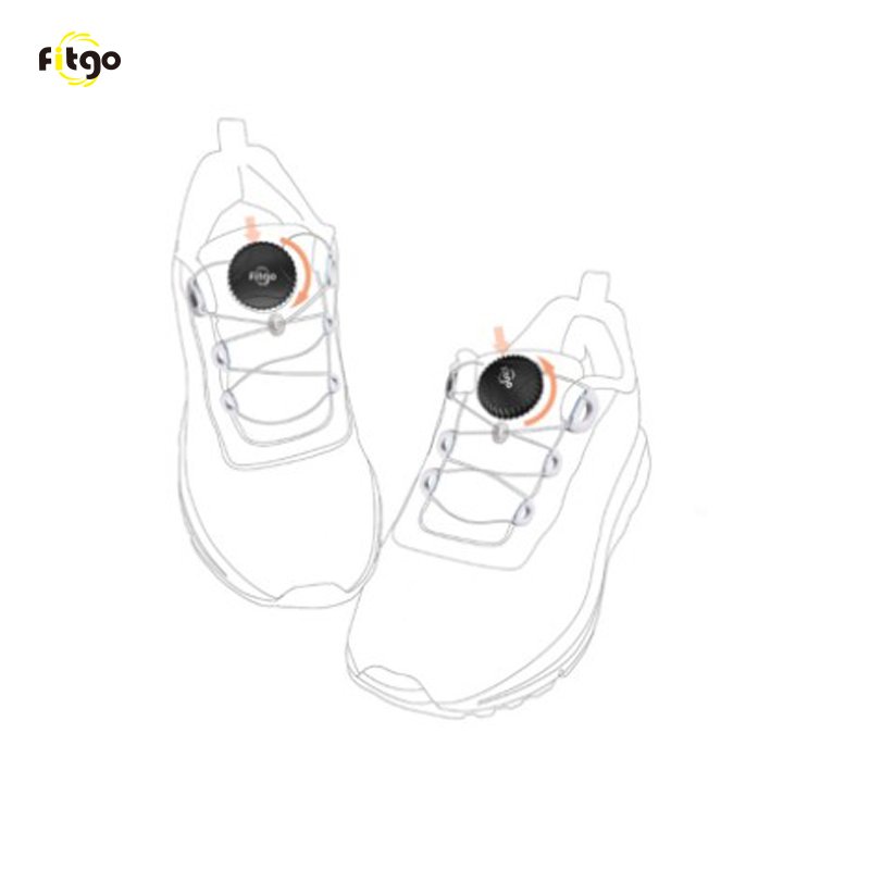 New Arrivals FITGO Shoe Lacing System L7-1 Auto Lacing Kits Fasten System Shoelace for Sneakers