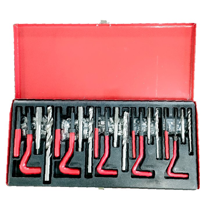 131 pieces Metric M5 M6 M8 M10 M12 Thread Repair HSS Drill Wire Thread Insert KitThread Repair Kit Tool Set