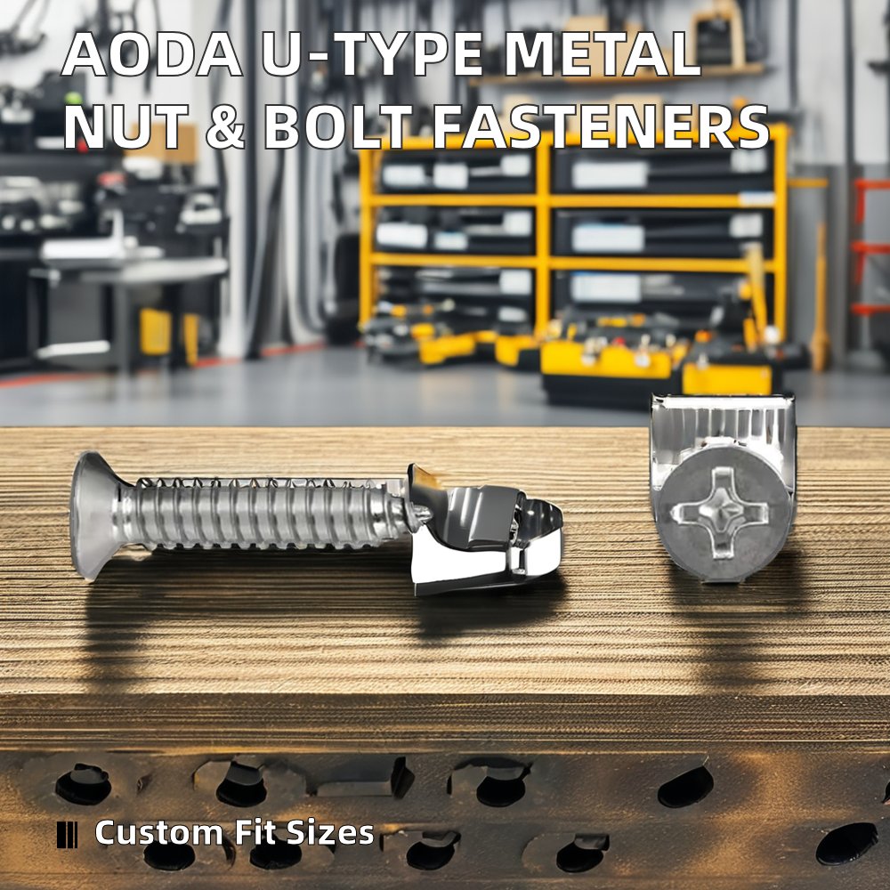 Aoda Metal Fasteners U-Type Nut and Bolt Plastic Wire Rope Clip