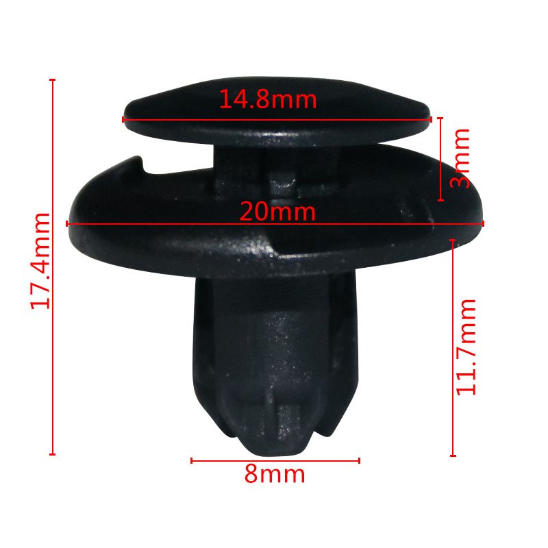 101804 Wholesale Plastic Rivets Plastic Push Clips Auto Fasteners Car Clips