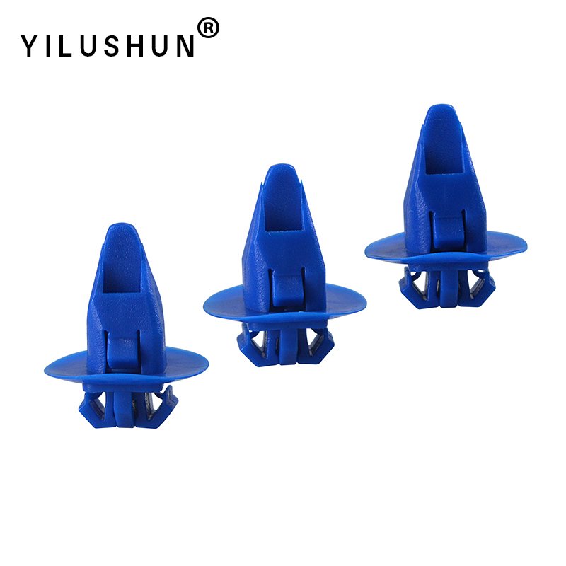 D130 100Pcs Car Fender Wheel Flare Moulding Blue Fastener Clips For Car 90904-67036