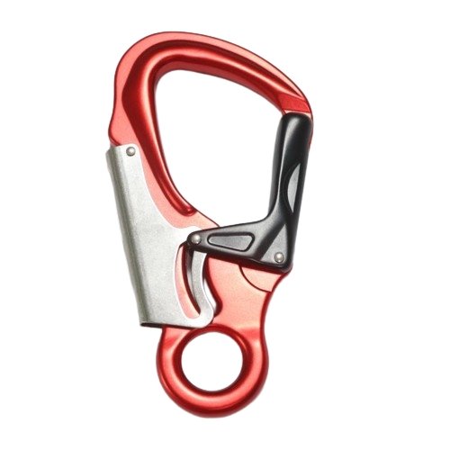 Suitable size Customized Safety Aluminum Clip for Fall Protection Electrician work 30kN double action locking system Snap Hook