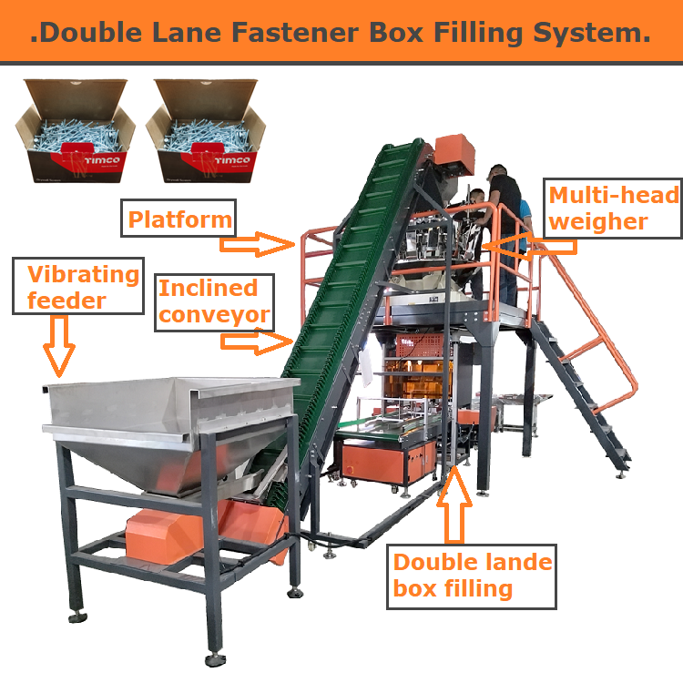 High-efficient Auto Fastener screw bolt nut filling machine intelligent box packing machine 2024 hot sell factory price