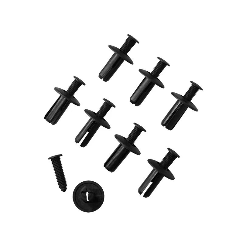 Factory Supply Black Long Screw Clips Black Panel Clips Automotive Plastic Clips Rivets Universal in the Car
