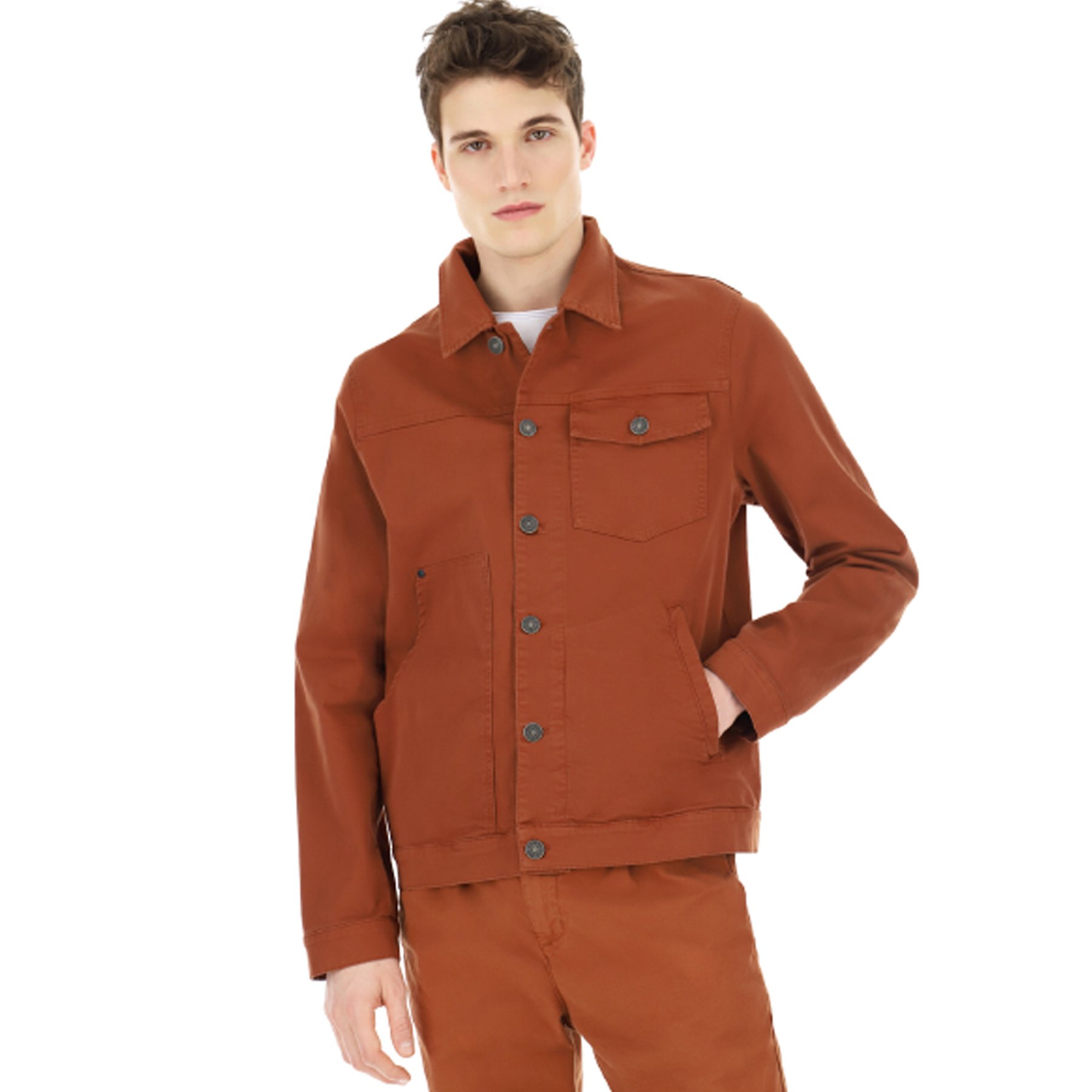 High Quality Racing Sportswear Jacket for Winter Protective Stretch Cotton with Button Fastenings Patch Breast Pocket Fit Teams