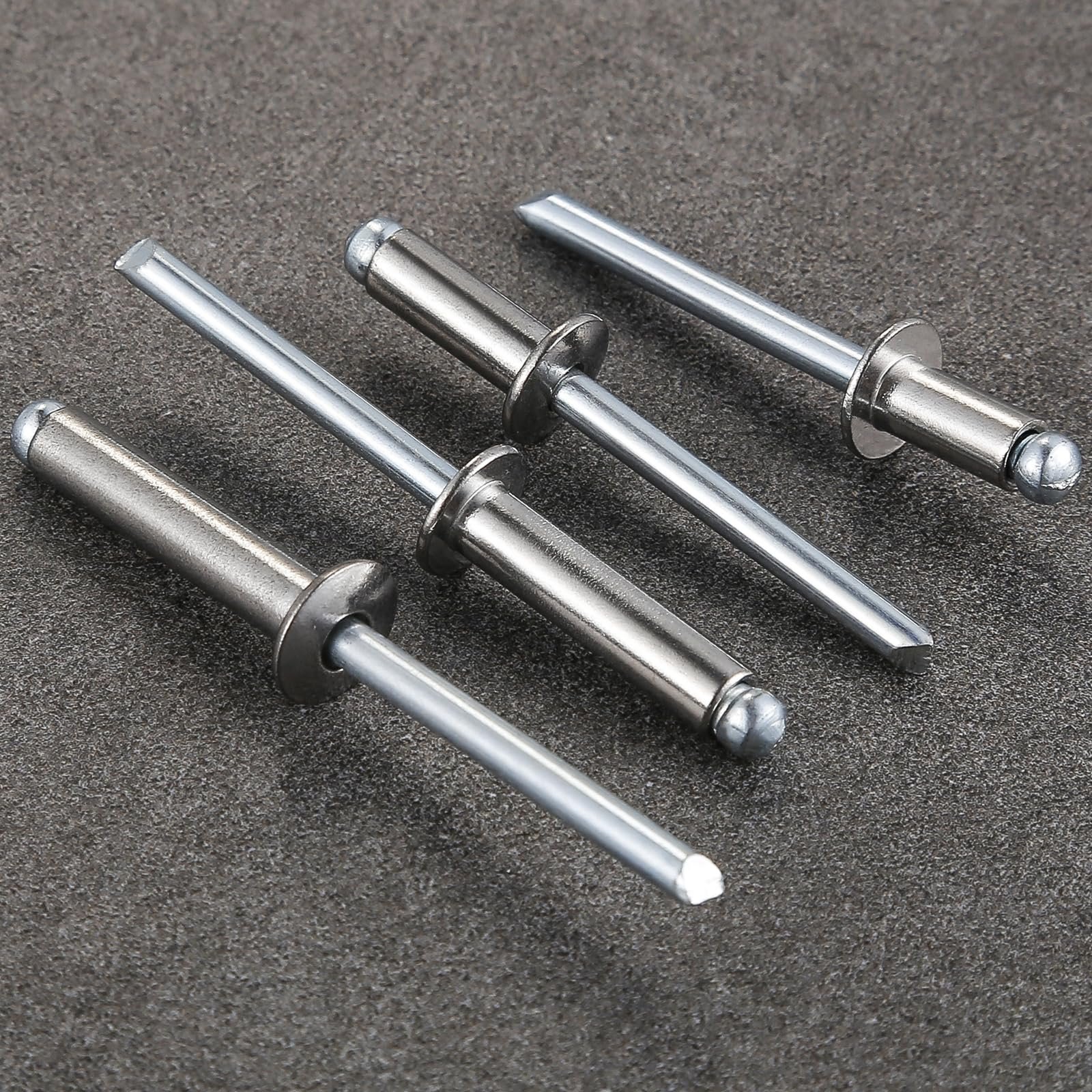 DIN7337 3/16 blind rivets pop rivets equipment parts colored aluminium blind color blind rivet for auto fastener