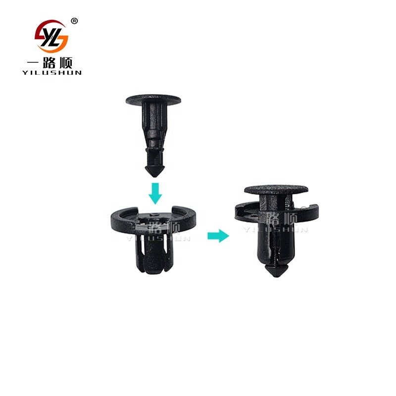 B04 500Pcs/Bag Car Door Panel Clips Shield Retainer 01553-09611