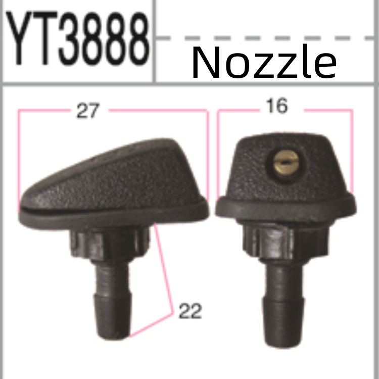 YT3888 Car Windshield Washer Window Windscreen Wiper Water Spray Nozzle