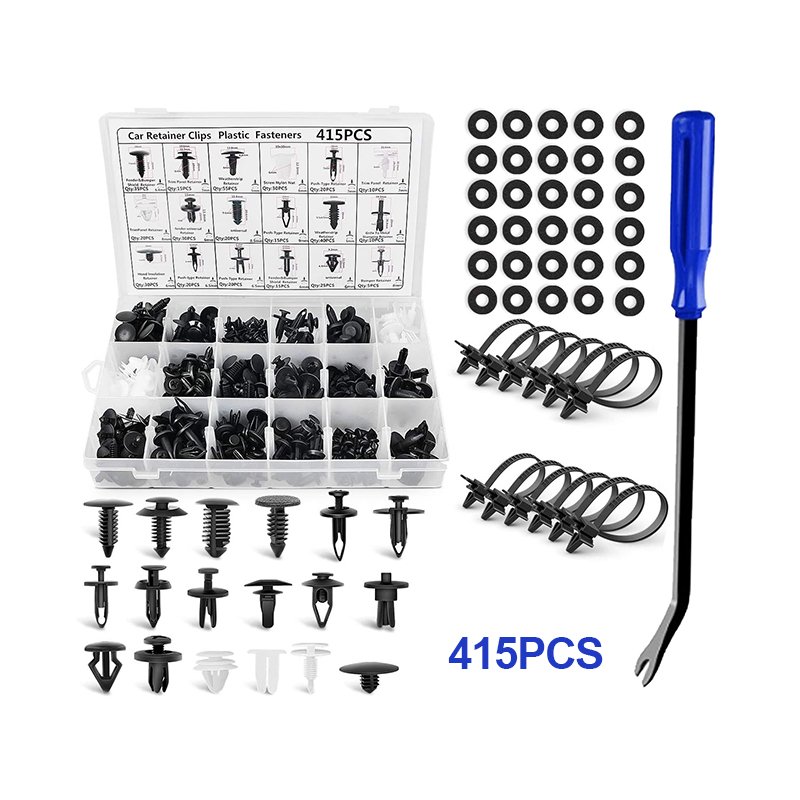 415 PCS Universal Car Clip Plastic Car Fasteners Bumper Clip Door Panel Clip for GM Ford Toyota Honda