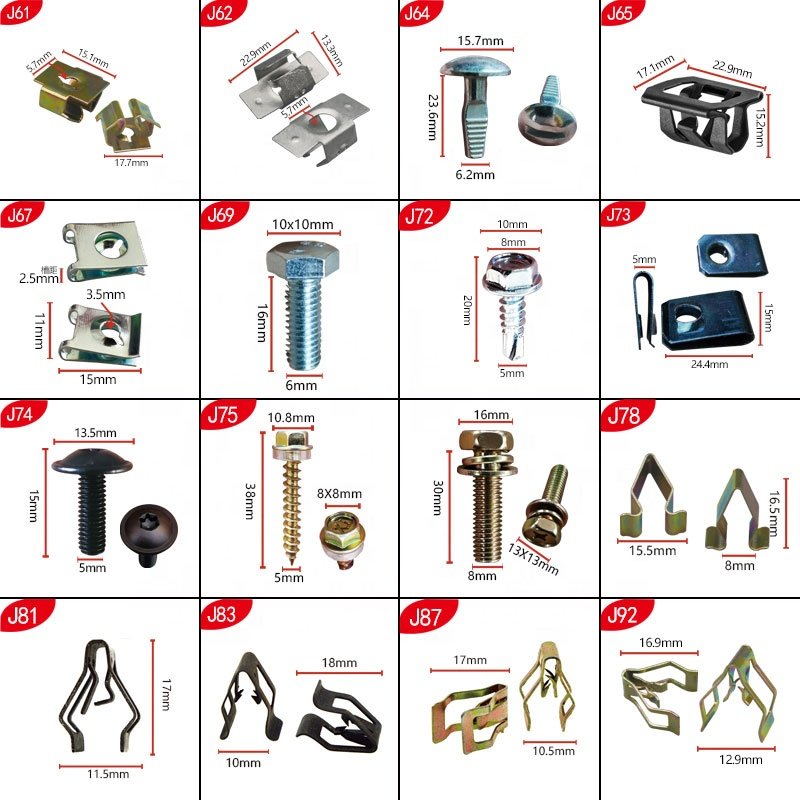 J95 Body special high quality fast wire gasket clips fixing China direct sale