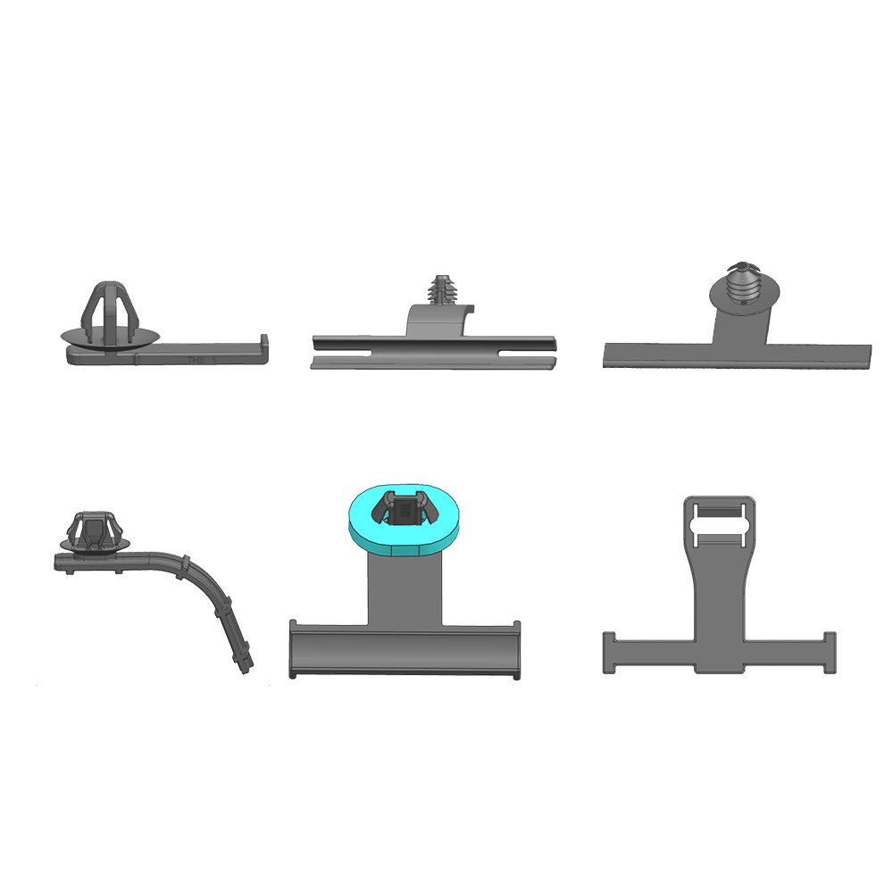Black Nylon66 Connector Auto Clips and Fasteners Manufacturer Pipe Clips for auto use