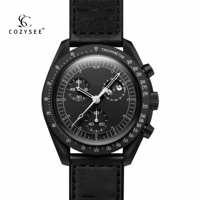 2024 New blue glow-in-the dark OMG Quartz men's Watch Light luxury brand Bionic ceramic business Watch 42mm cheap gift