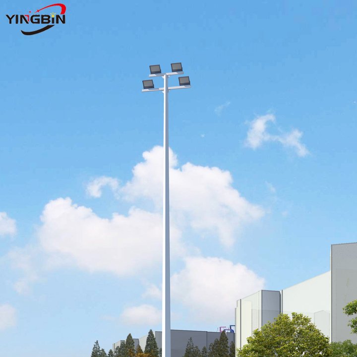 YINGBIN IP65 High Mast Lights 20m 25m 30m 35m 40m Tennis Court Flood Light Stadium Sport Football Field Light