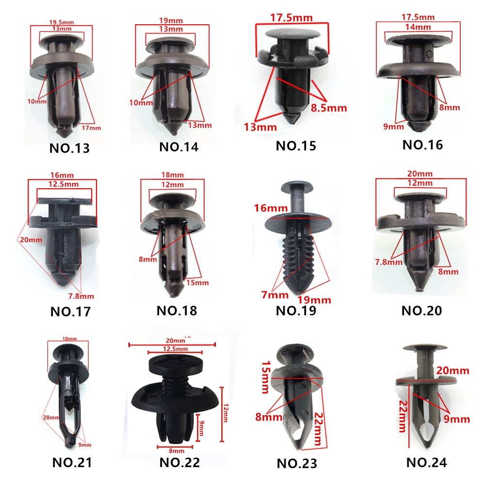 High Quality 60 Kinds Car Trim Clips Small Plastic Auto Fasteners Clip for Car Bumper/Door Panel
