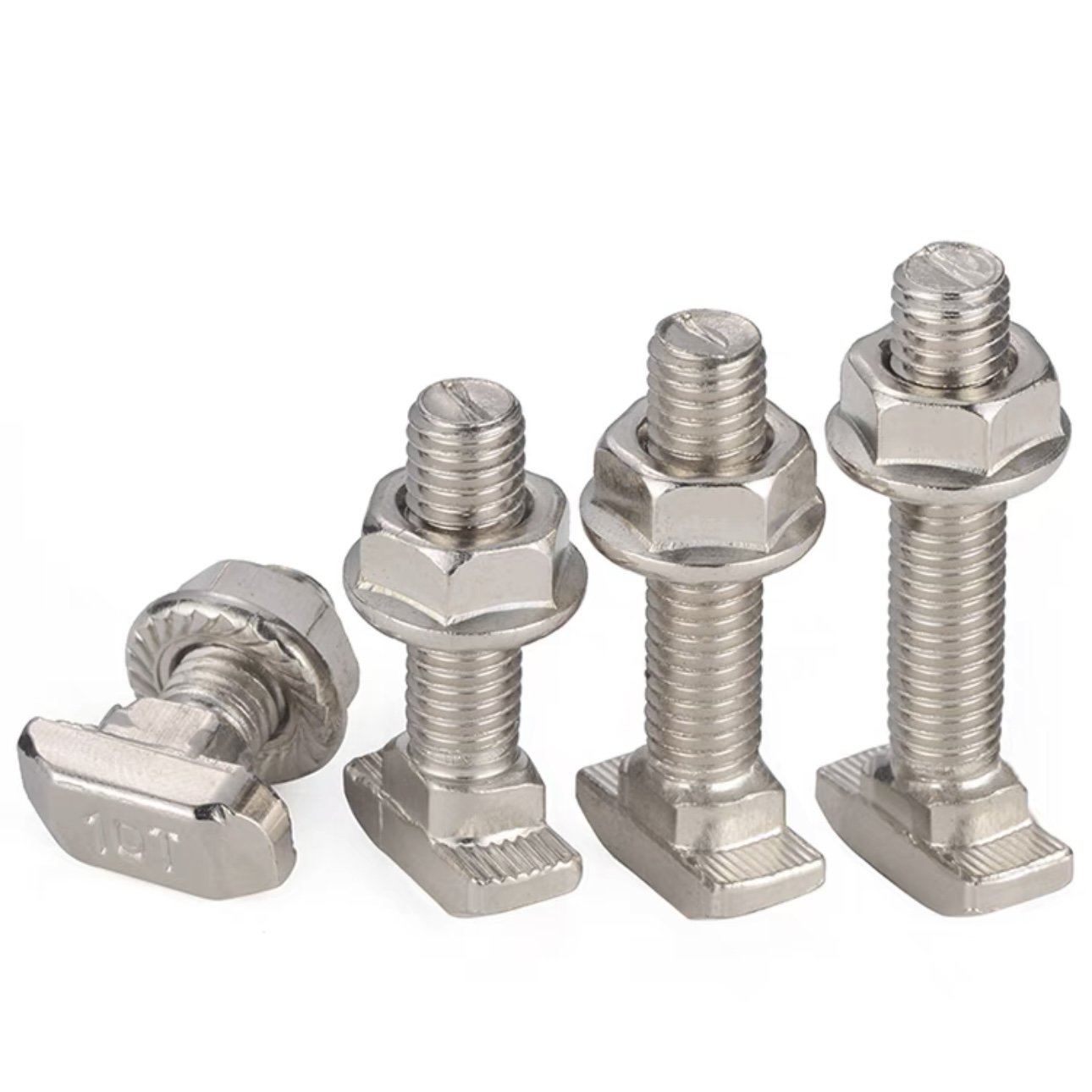 European Standard Zinc Steel/Stainless Steel T-screw T-hammer Bolt Aluminum Profile Fittings 20/30/40/45