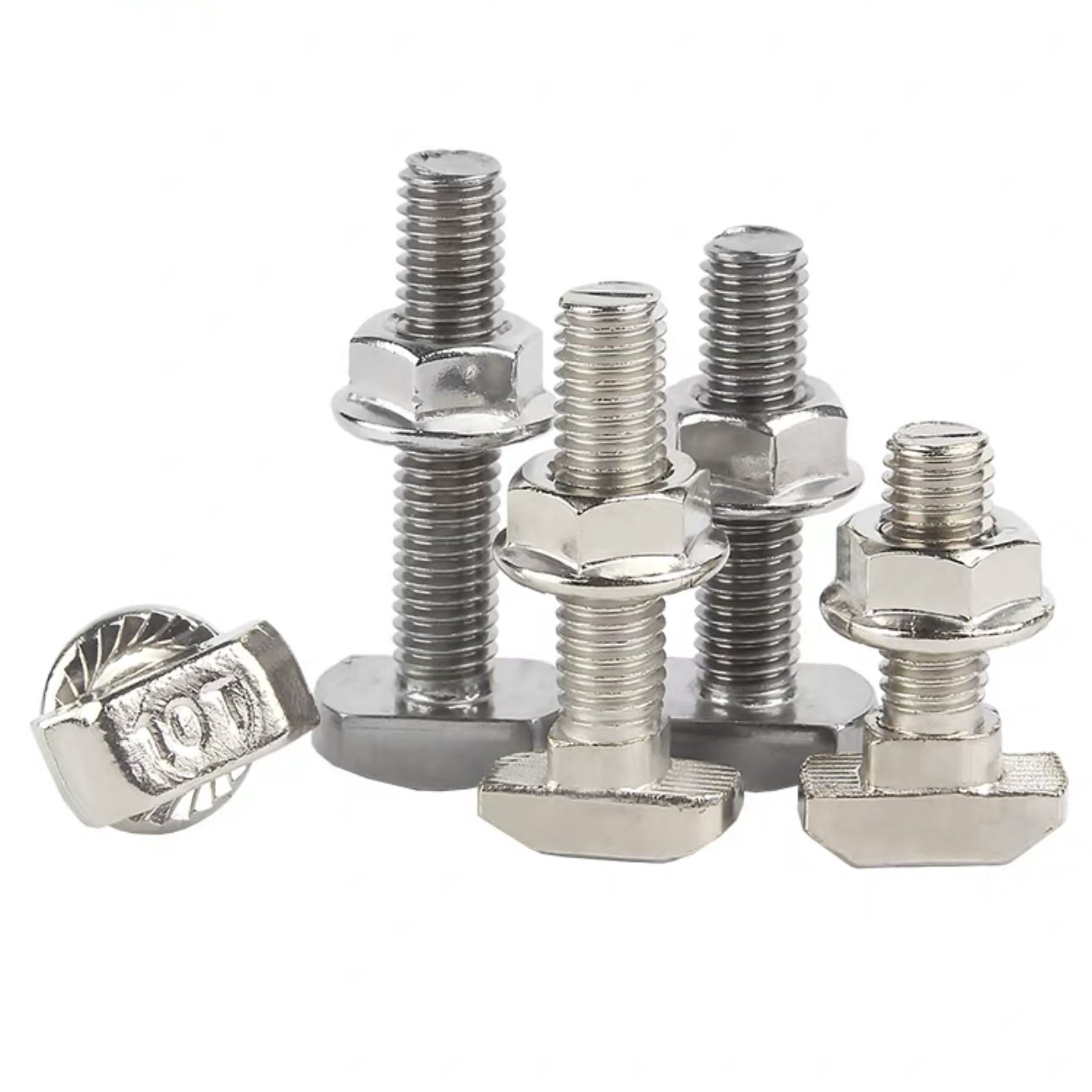 European Standard Zinc Steel/Stainless Steel T-screw T-hammer Bolt Aluminum Profile Fittings 20/30/40/45