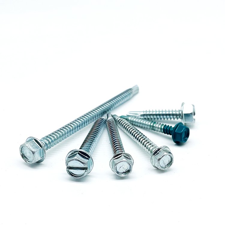Fastener Carbon Steel Roofing Screw DIN7504K Hex Washer Head Self Drilling Screw With Washer Rubber