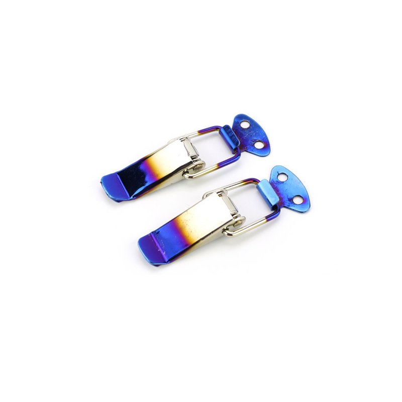 PUERXIN 2PCS JDM Universal Auto Car Bumper Clips Fastener Hook Lock Clip Kit Racing Quick Release Bumper Fasteners Clips Buckle