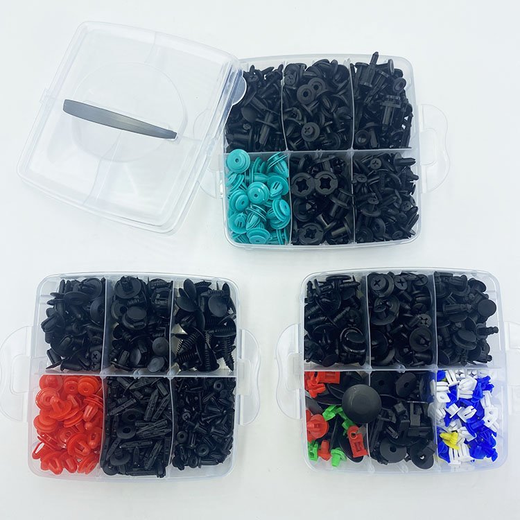 680+45 PCS Car Clips Bumper Clips Shield Retainer Clips Plastic Rivets Automotive Push Pins Assortment Tree Fasteners Kit