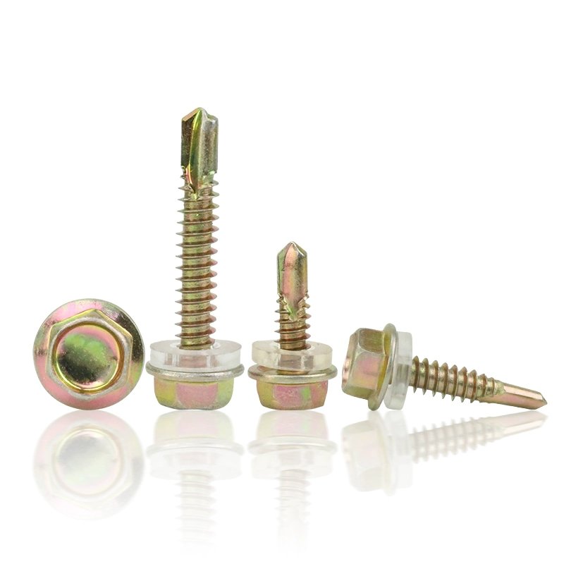 Metal Steel Roofing Screw Washers Hex Head Self Drilling Tapping Screw for sandwich panels
