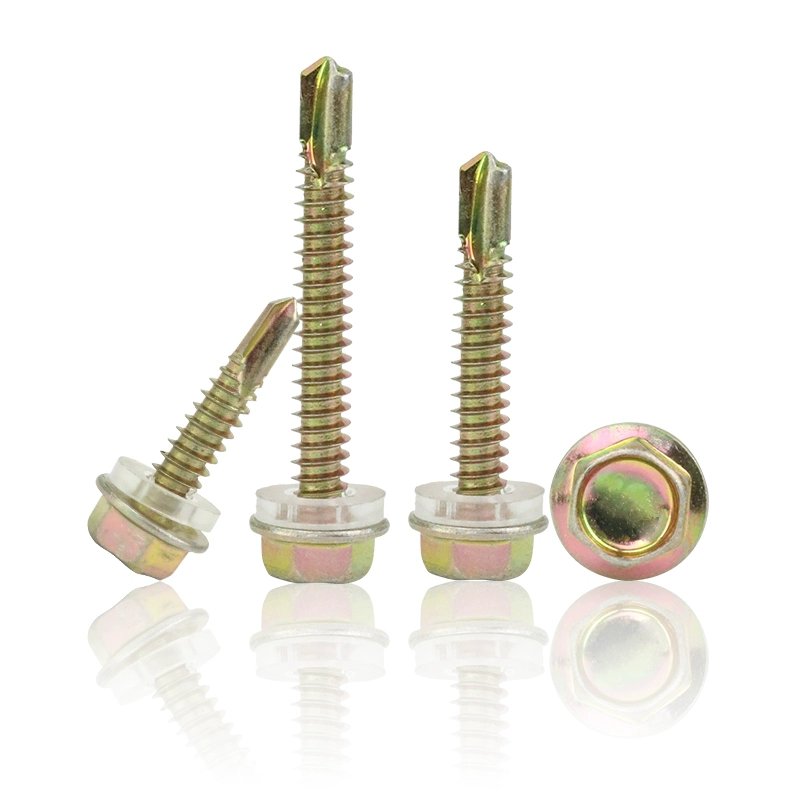 Metal Steel Roofing Screw Washers Hex Head Self Drilling Tapping Screw for sandwich panels