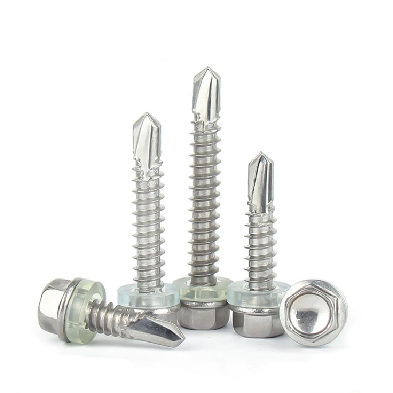 Metal Steel Roofing Screw Washers Hex Head Self Drilling Tapping Screw for sandwich panels