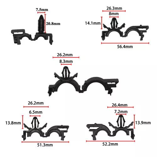 126P Car Wire Harness Routing Clip Retainer Clips for Hon Da Maz Da Fo Rd Che Vrolet
