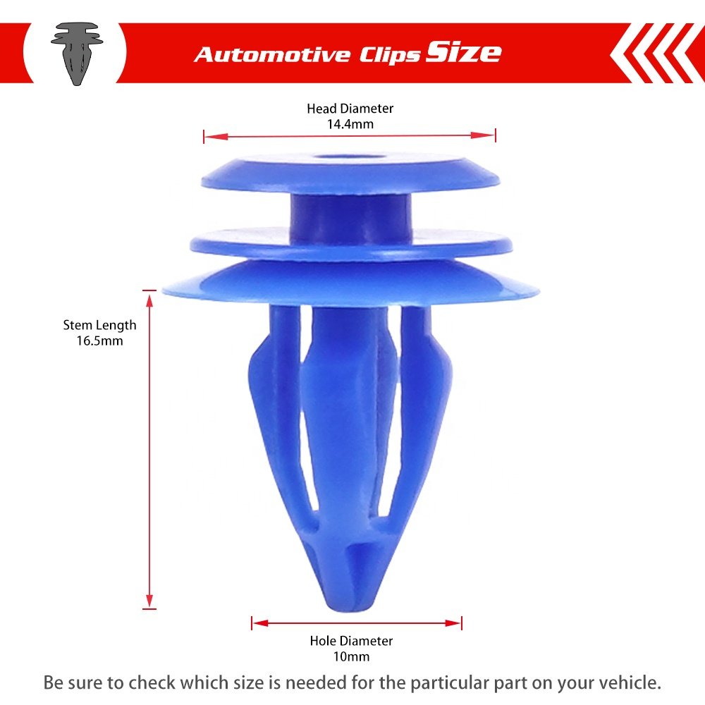 Auto Plastic Rivets Fastener Push Type Retainer Bumper Body Fender Clip for Car Automotive Door Trim