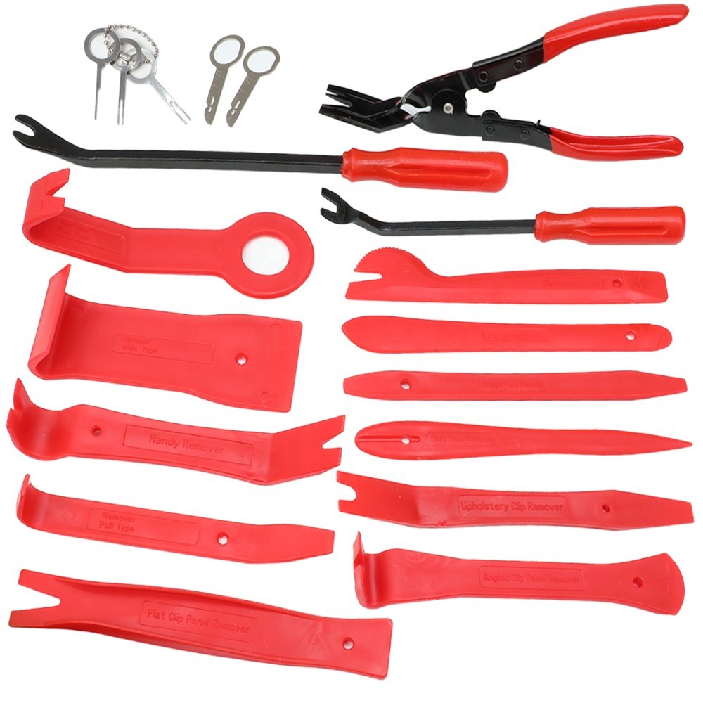 Auto Fastener & Clip Car Upholstery Removal Clip Pliers Fastener Remover Pry Tool Set for Door Panel Audio Dash