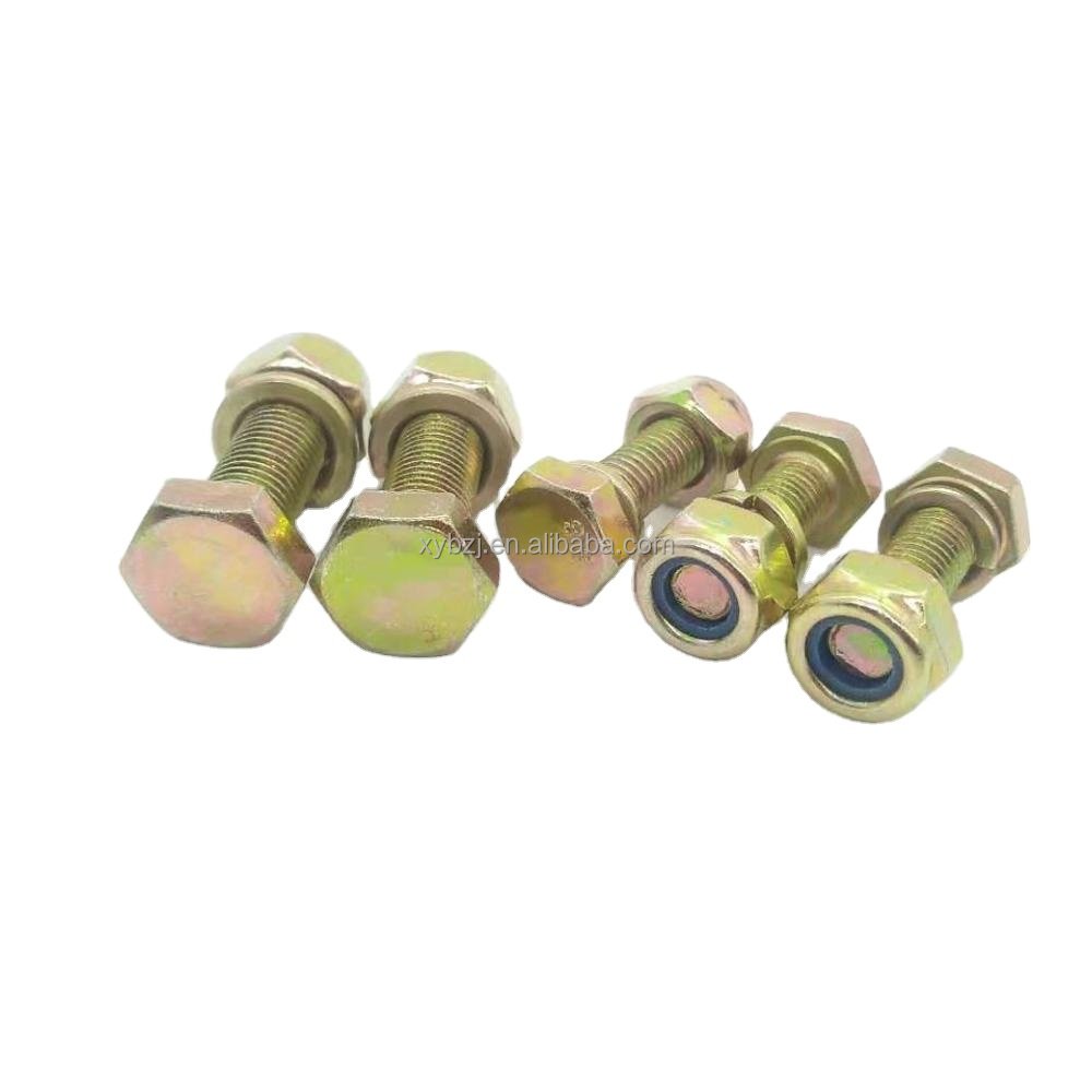 hebei factory hex bolt din933 full thread din931 half thread grade 4.8 q195 grade 8.8 35k 10b21 high tensile m20*60 carbon steel