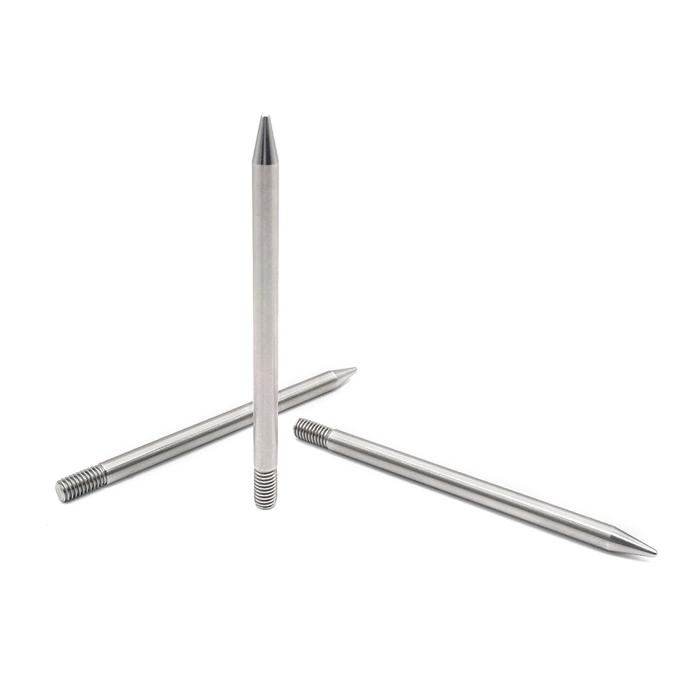External Thread M6 Stainless Steel Plain Dowel Pin Threaded Pin Screw Threaded Rod Pin