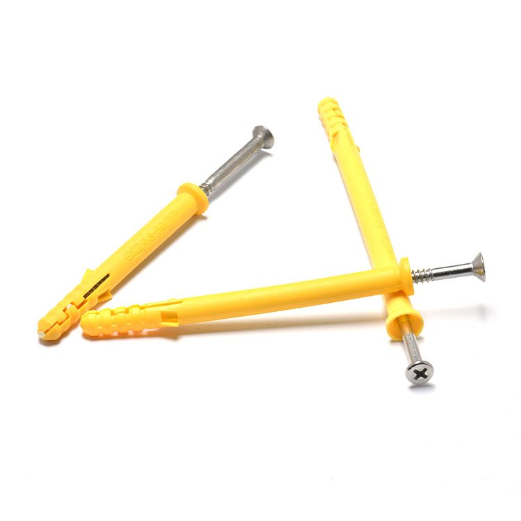 Plastic M6 M8 M10 White Black Wall Concrete Sleeve Nail Expansion Waterproof Anchor Bolt Plastic Screw Dome