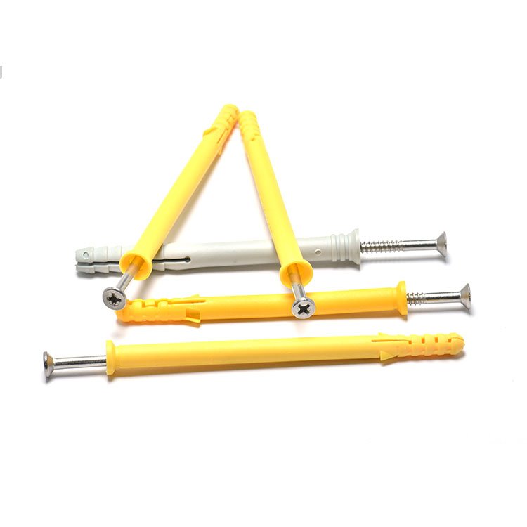 Plastic M6 M8 M10 White Black Wall Concrete Sleeve Nail Expansion Waterproof Anchor Bolt Plastic Screw Dome