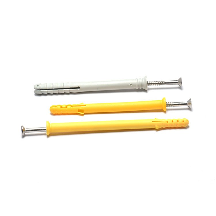 Plastic M6 M8 M10 White Black Wall Concrete Sleeve Nail Expansion Waterproof Anchor Bolt Plastic Screw Dome
